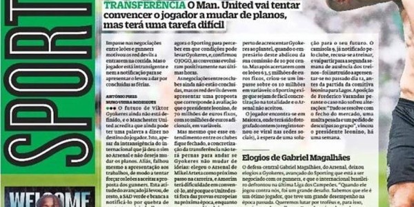 6900万镑砸向吉凯雷斯，瑞典神锋用欧冠资格回绝曼联